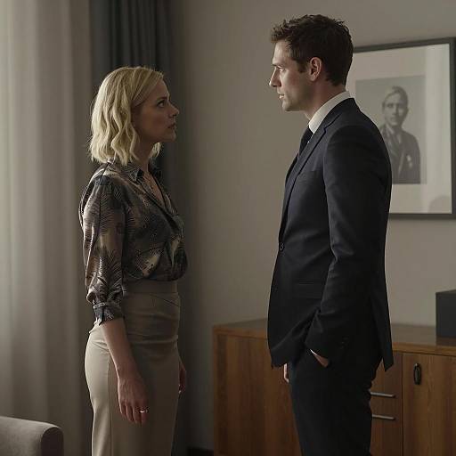 Serious Business Discussion Between Colleagues