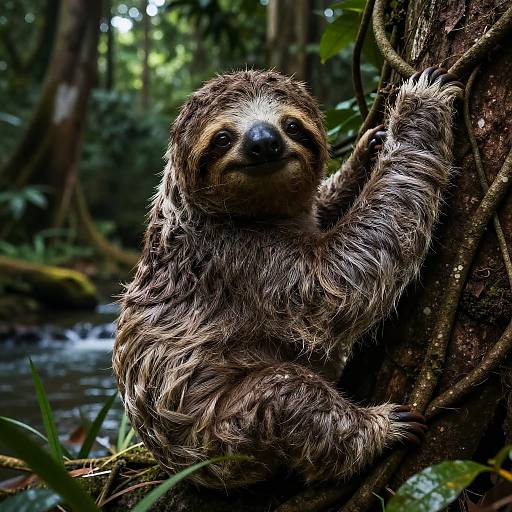 Cinematic Portrait of a Baby Sloth