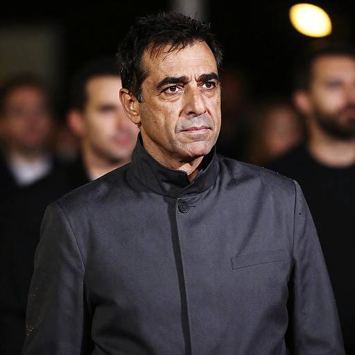 Moody Portrait of a Middle-Aged Man