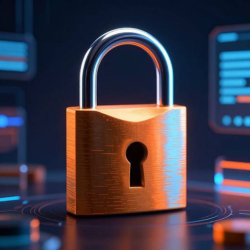 Tech-Inspired Functional Art Padlock