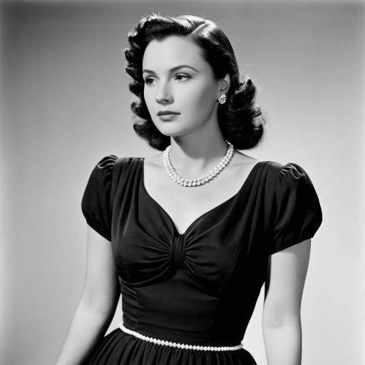 Elegant 1940s Vintage Day Dress Style