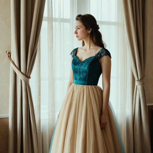 Elegant Vintage Dress in Soft Lighting