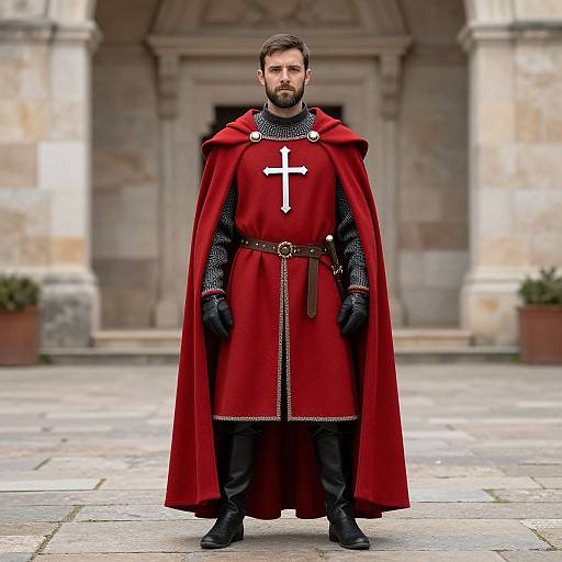 Knight Templar Male Portrait