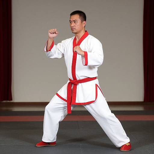 Wing Chun Martial Artist Posing