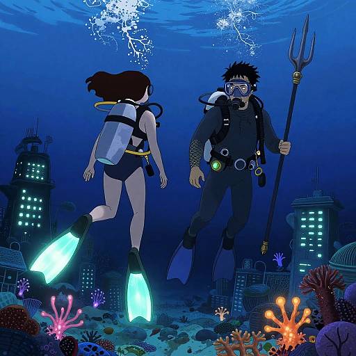 Bioluminescent Underwater Adventurers