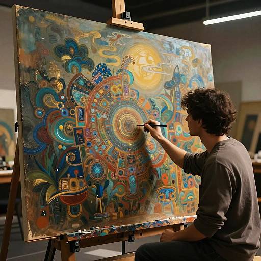 Futuristic AI-Human Artistic Collaboration