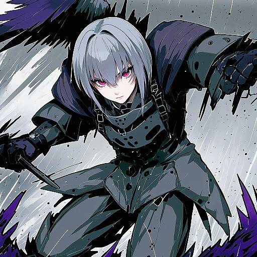 Illustration of Alpha (punishing: gray raven), punishing: gray raven in the style of Tomozero