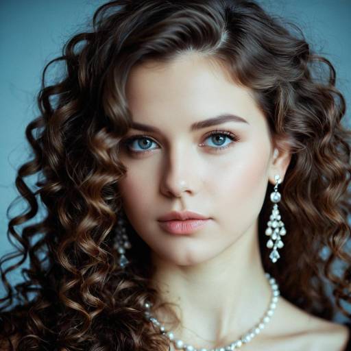 Unique Hairstyle with Jewelry Display