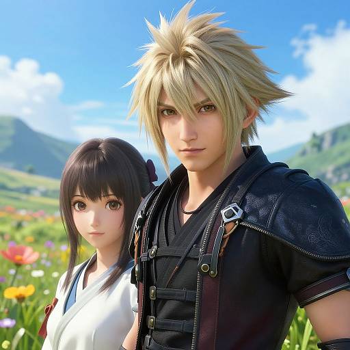 Hyperrealistic Anime Close-Up Portrait