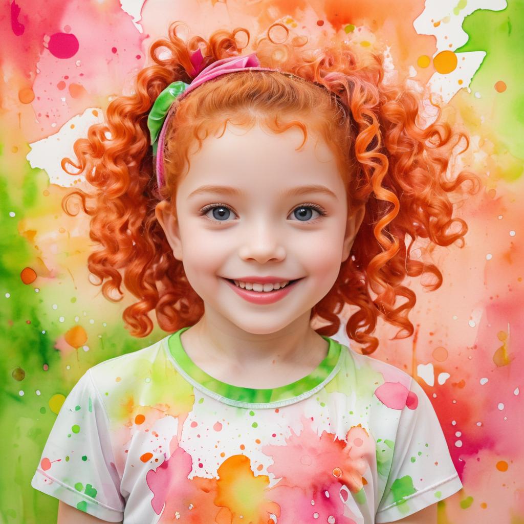 Cheerful Portrait of a Young Girl