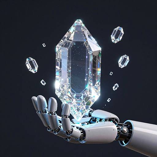 Robotic Hand PNG Upscaler Visualization