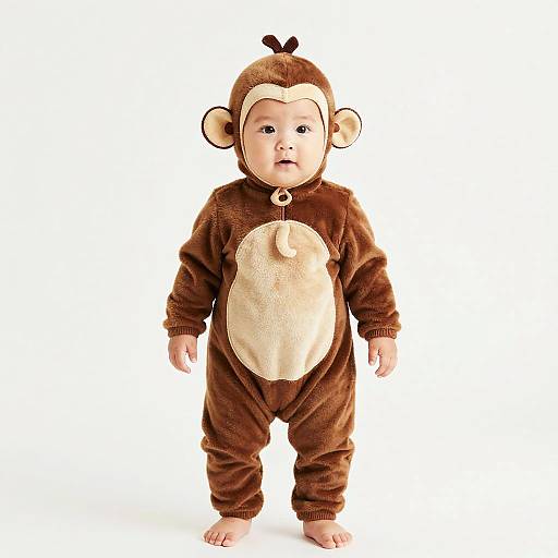 Plus Size Baby Boy Monkey Costume