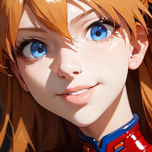 Stunning Close-Up of Asuka Langley