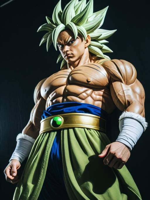 Realistic Broly Cosplay Close-Up