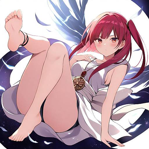 Illustration of Morgiana, magi the labyrinth of magic in the style of Hyurasan