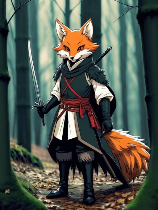 Fox Assassin in a Medieval Forest