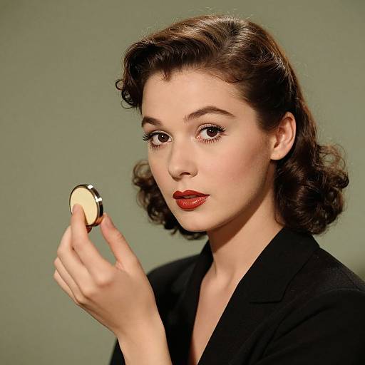 Retro Cinematic Vintage Woman Portrait