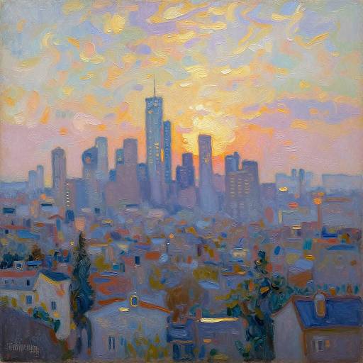 Impressionist AI Cityscape Transformation