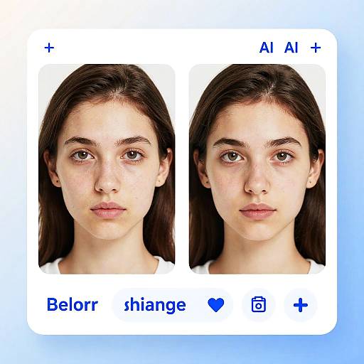 AI Facial Transformation Interface