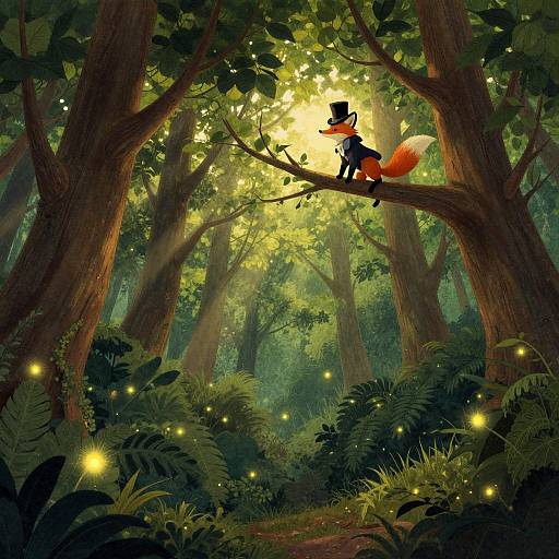 Enchanted Forest Twilight Fox