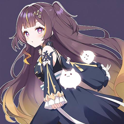 Illustration of Anya melfissa (1st costume), hololive in the style of Aria (koiiroharemoyou)