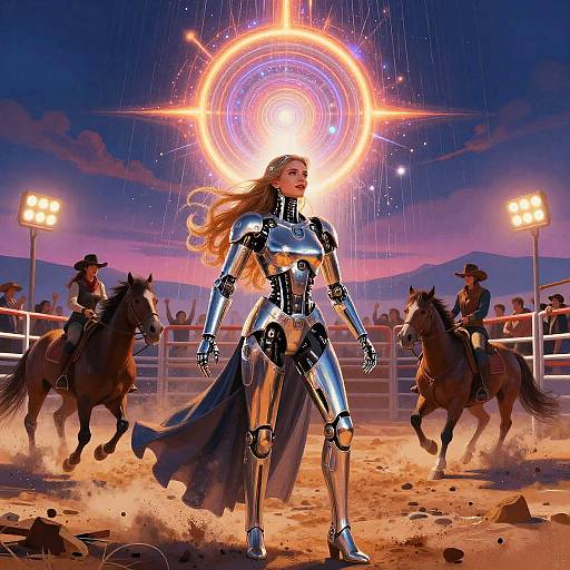 Neon Desert Cybernetic Rodeo Queen