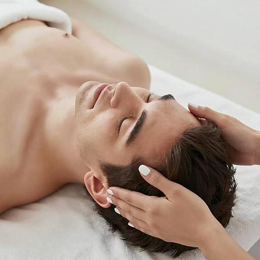 Relaxing Head Massage Portrait