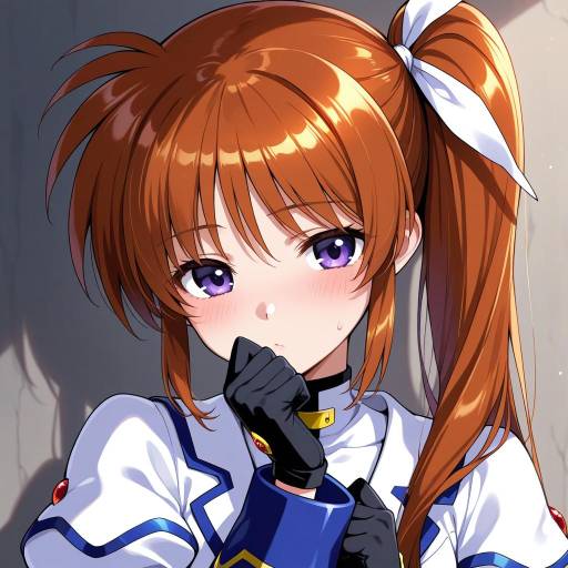 Nanoha Takamachi in Stylish Gloves
