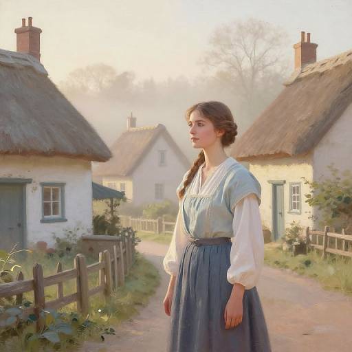Marian in Peaceful Village Dawn