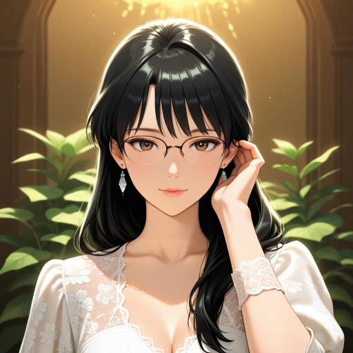 Elegant Portrait of a Ghibli Character Elegant Portrait of a Ghibli Character