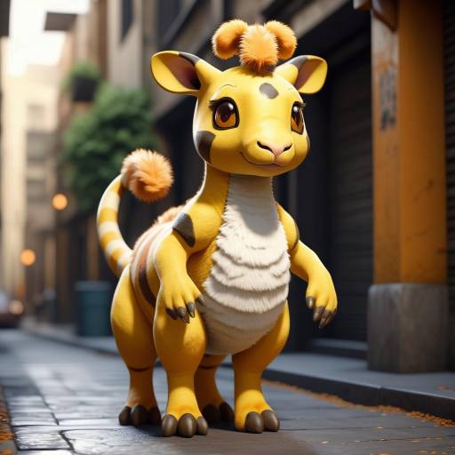 Cinematic 3D Render of Humanized Ampharos Cinematic 3D Render of Humanized Ampharos