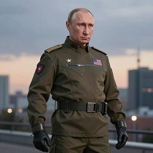 Futuristic Putin Military Costume