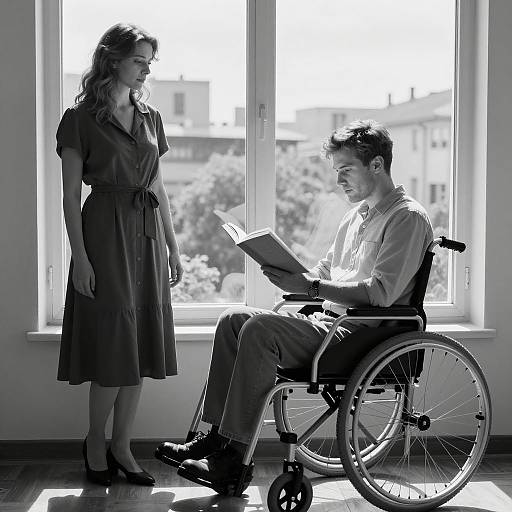 Intimate Moment by the Window