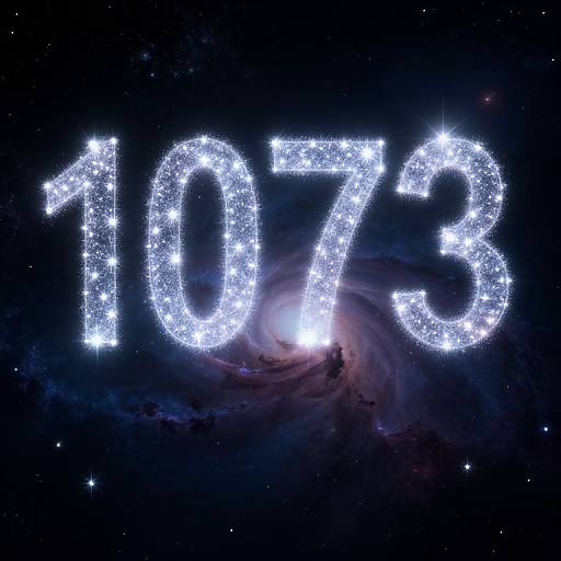 Cosmic Stars Forming Glowing Number