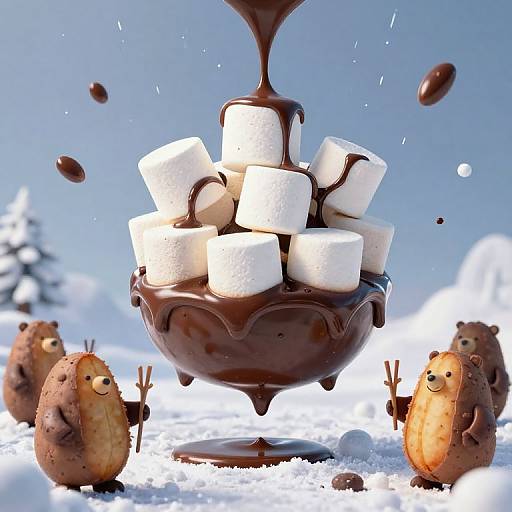 Marshmallow Fortress in Cocoa Battle