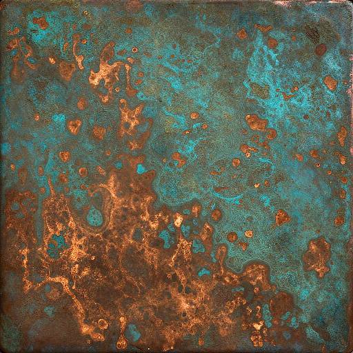 Vintage Copper Patina Macro Texture
