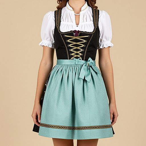Oktoberfest Dirndl Dress Model