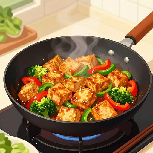 Stir-Fried Tofu with Vegetables