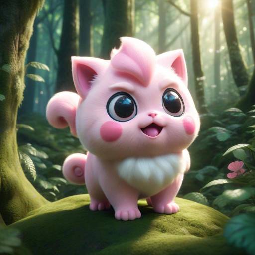 Cinematic 3D Jigglypuff in Enchanted Forest Cinematic 3D Jigglypuff in Enchanted Forest