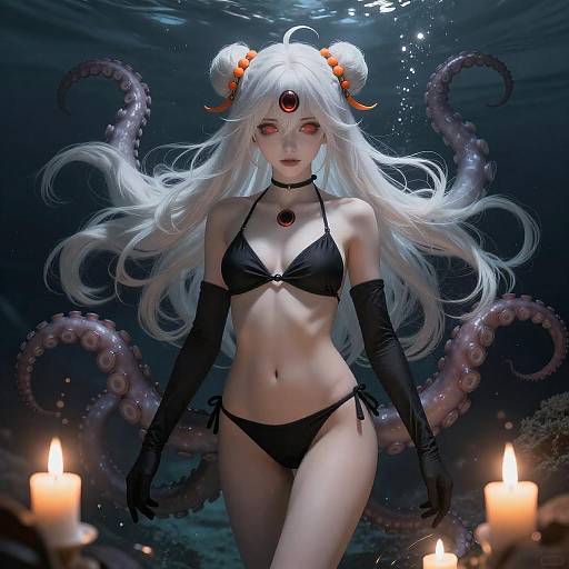 Anime Style Underwater Fantasy Female