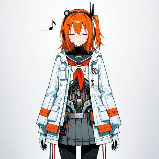 Android Girl in Cowboy Shot Style