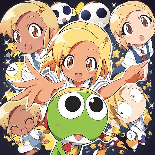 Illustration of Angol mois, keroro gunsou in the style of Tamayan