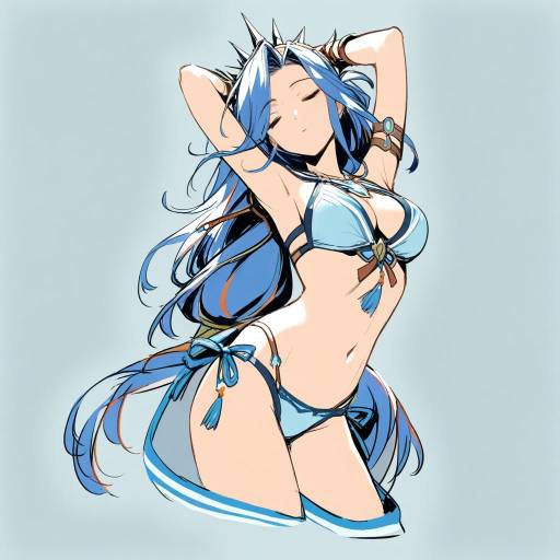 Swimsuit Sketch of Ys VIII Character