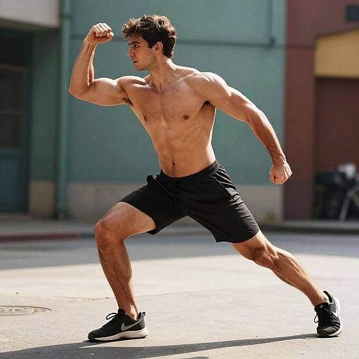 RDJ Toned Physique Action Scene