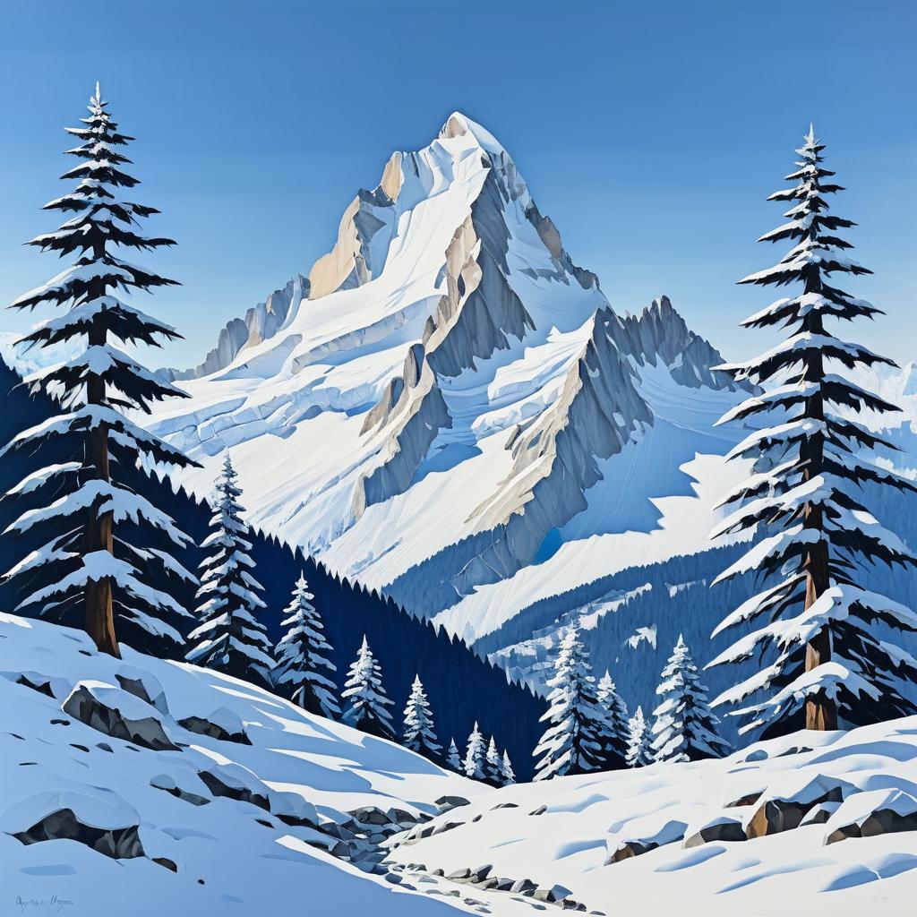 Majestic Swiss Alps Landscape Scene