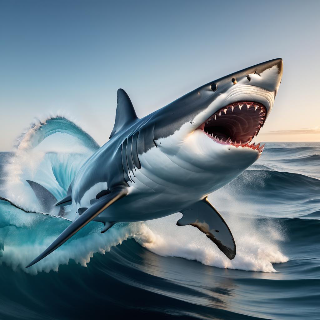 Ultra-Realistic Shark Photography in 8K