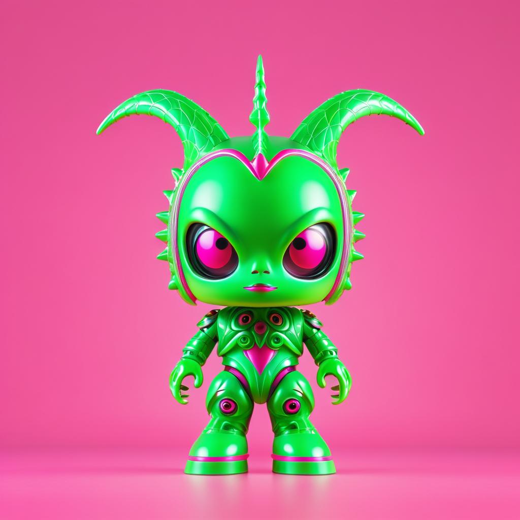 Customizable Green Alien Minifigure Design