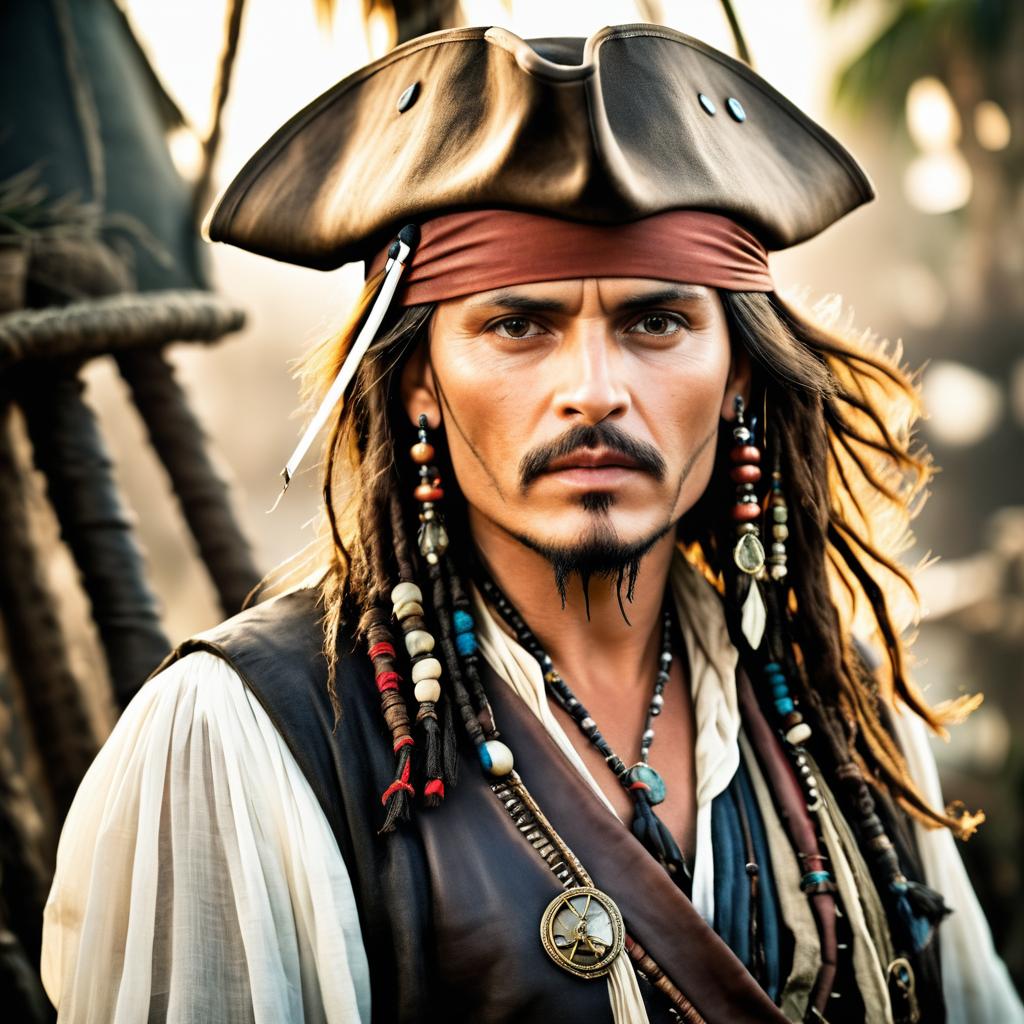 High-Resolution Photoshoot of Jack Sparrow