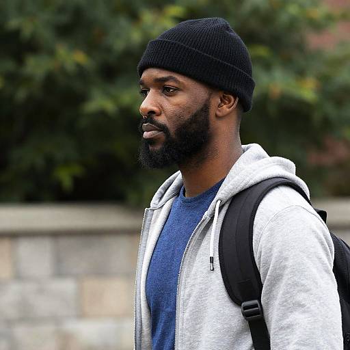 Outdoor Portrait of a Bearded Man