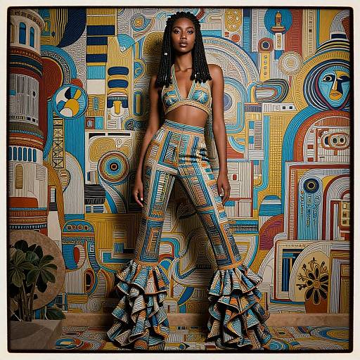 Afrofuturistic Fashion Portrait Masterpiece